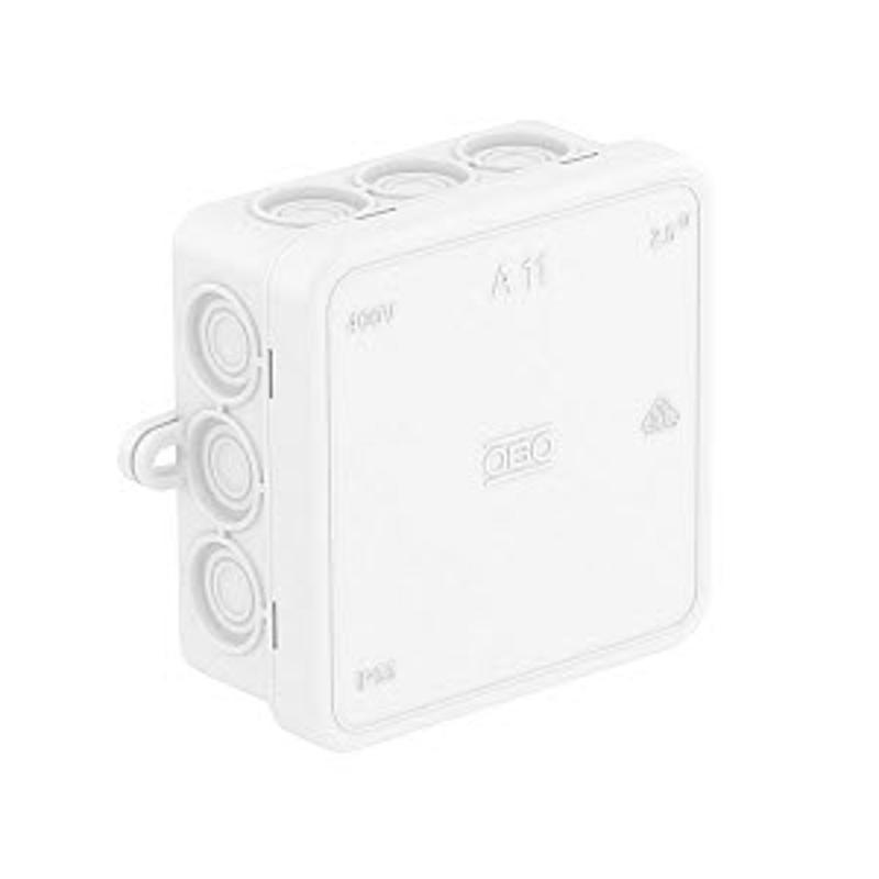 Коробка распределительная A11, 75х75х35 мм, IP55, вводы d16х12, белая ( A 11 HF RW )  | 2000180 | OBO Bettermann — миниатюра 8
