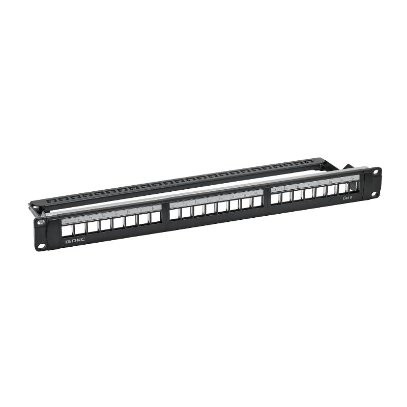 Патч-панель 19",1U,CAT6, 24 модуля RJ45, неэкранированная | RN6PPU24 | DKC — миниатюра 4