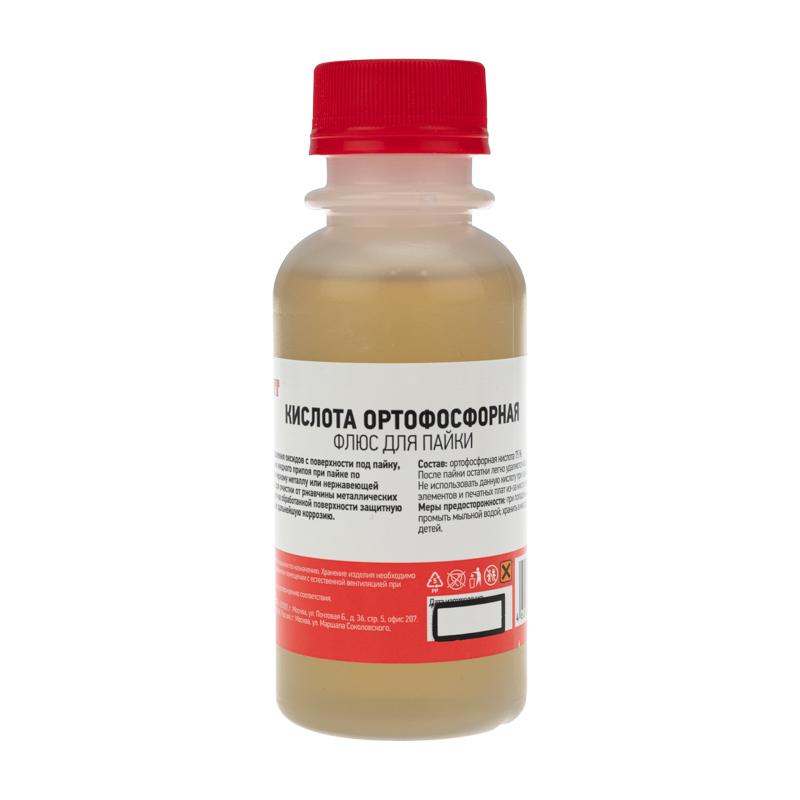 Флюс для пайки , КИСЛОТА ОРТОФОСФОРНАЯ, 100 мл, флакон | 09-3637 | REXANT — фото 1 | Sento