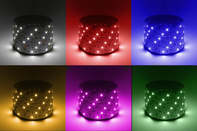 Лента светодиодная  LS5050 -14,4-60-12-RGB+W(6500)-IP20-1 year-5m RGB+холодный белый 5м | Б0059911 | ЭРА — миниатюра 1