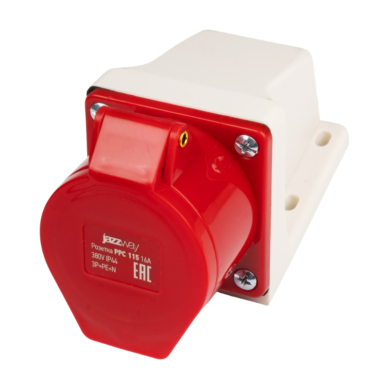 Силовой разъем  PPC 115 3Р+РЕ+N 16А 380В IP44  | .5072671 |  Jazzway — Jazzway