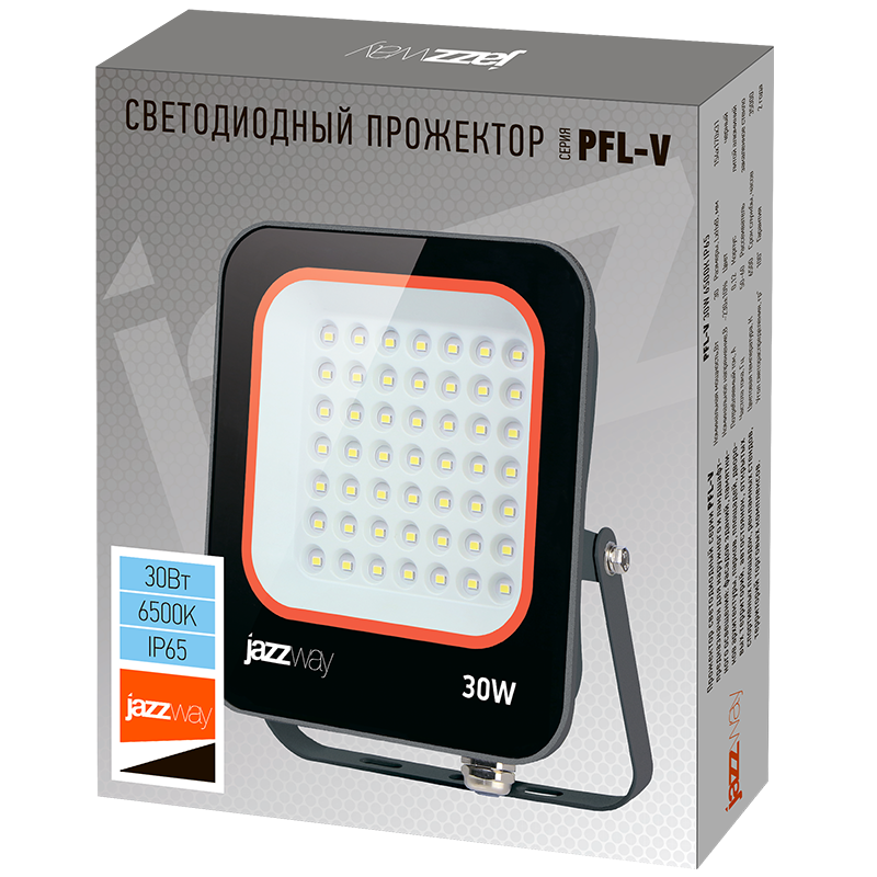 Прожектор светодиодный PFL- V 30w 6500K IP65 Jazzway | .5039711 | Jazzway — миниатюра 6