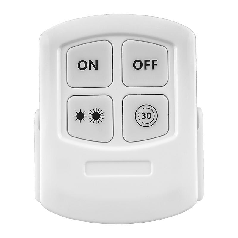 Светильник светодиодный-кнопкаFN1207 1LED 3W (3шт в блистере+пульт) 180Lm, 90*22мм, белый | 23378 | FERON — миниатюра 3