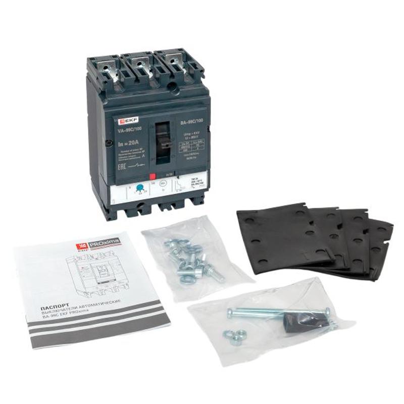 Выключатель автоматический ВА-99C (Compact NS) 100/20А 3P 36кА EKF PROxima | mccb99C-100-20 | EKF — миниатюра 13