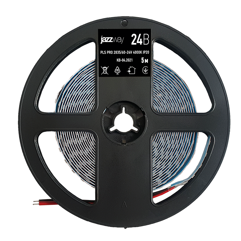 Лента светодиодная PLS PRO 2835/ 60-24V 4000K IP20 -5m | .5015630 | Jazzway — миниатюра 3