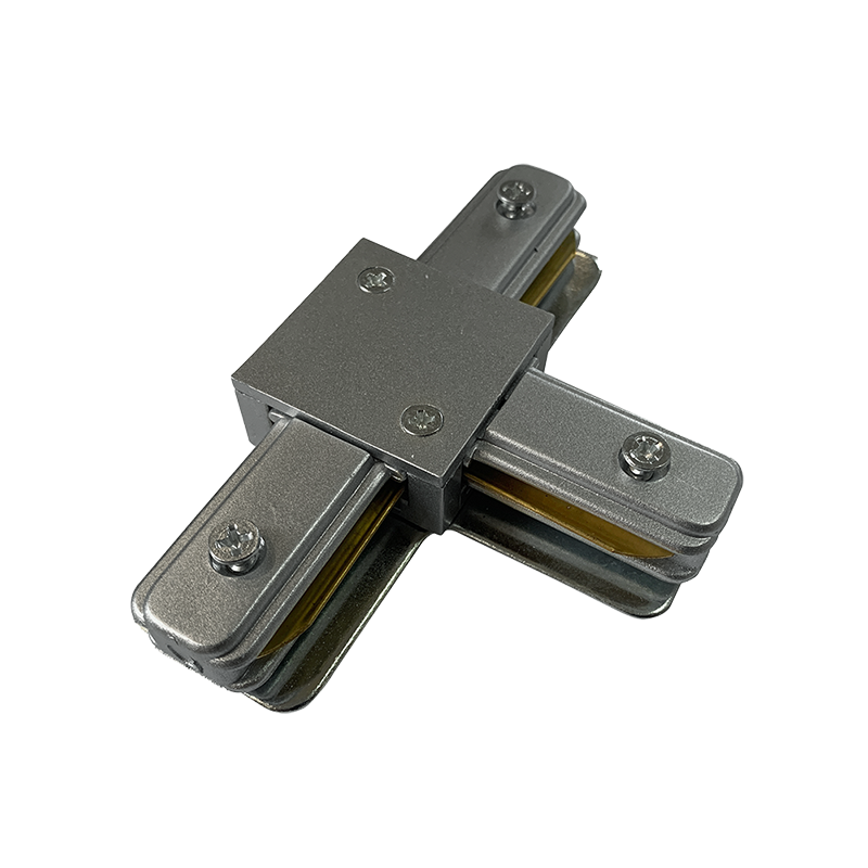 Коннектор для шинопровода осветительного серый T-образный PTR CT-GR | .5023888 | Jazzway — Jazzway