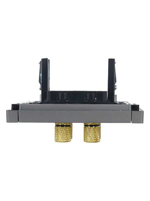 FORTE&PIANO Аудиорозетка 4-местная FP539 сталь | FP-S40-K46 | IEK — миниатюра 5