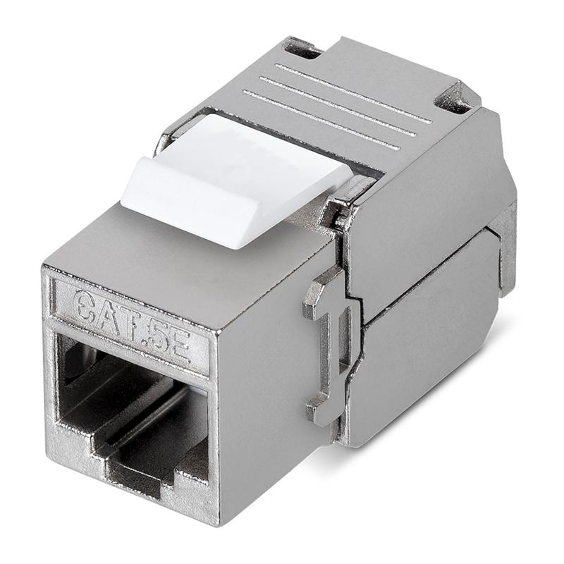 Модуль Keystone Jack RJ-45(8P8C), FTP экранированный, CAT 5e, тип 180 градусов, самозажимной REXANT PRO | 02-0071 | REXANT — REXANT