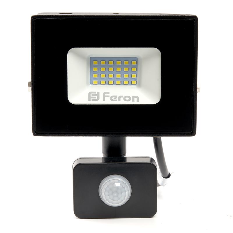 Прожектор светодиодный с датчиком LL-907 IP44 30W 6400K | 29557 | Feron — миниатюра 4