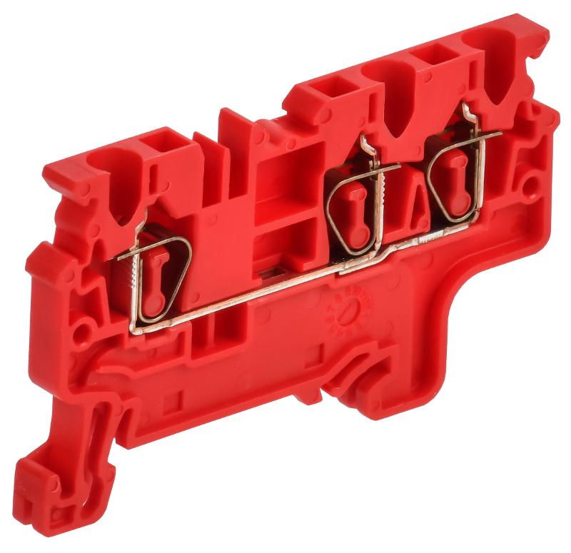 ARMAFIX Клемма пруж. CX2.5-3 3-конт. красная | AF-CT42-00-3-K04-002 | IEK — миниатюра 1