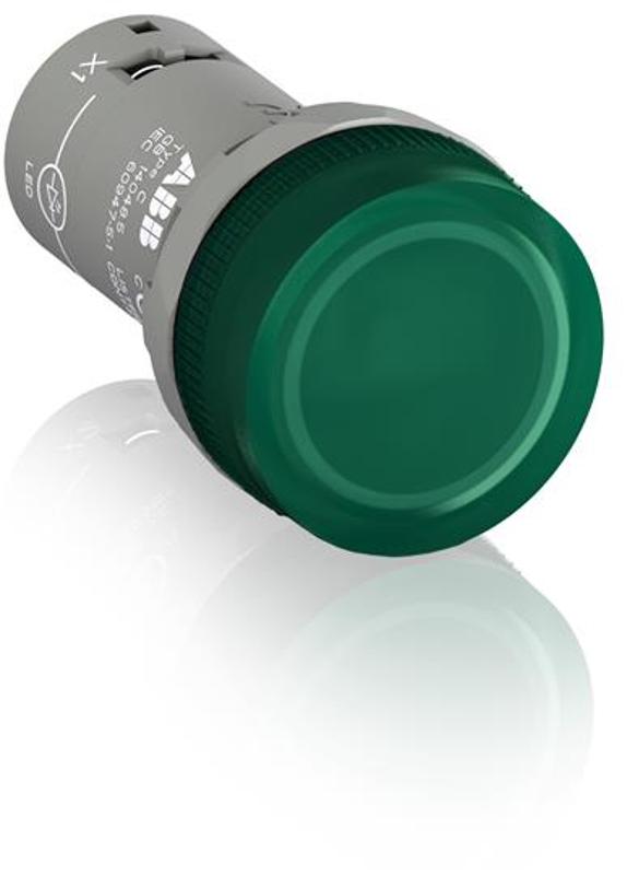 Лампа CL2-513G зелёная со встроенным светодиодом 110-130В AC|1SFA619403R5132| ABB — ABB