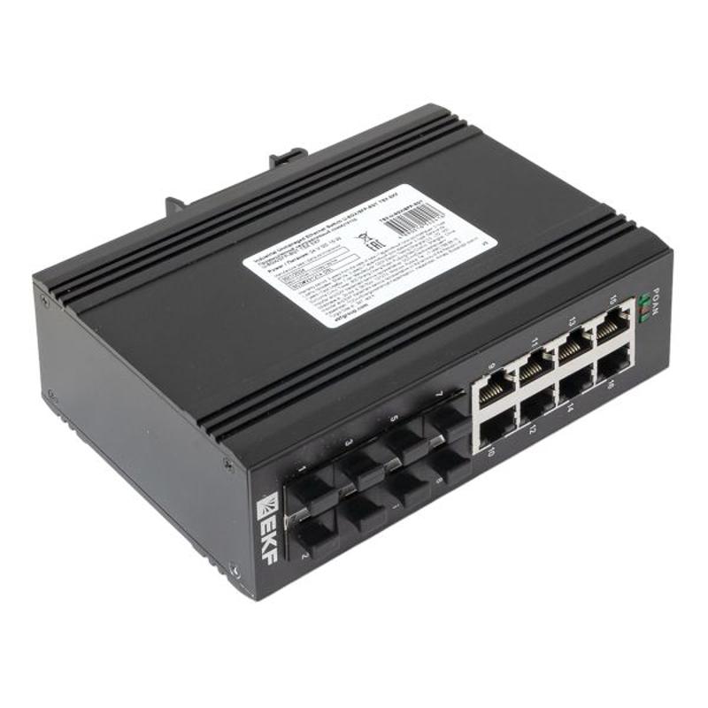 Промышленный неуправляемый коммутатор U-8GX/SFP-8GT, 8 портов 1000Base-X SFP, 8 портов 10/100/1000Base-T(X) RJ45, монтаж на динрейку TSX |TSX-U-8GX/SF — миниатюра 19