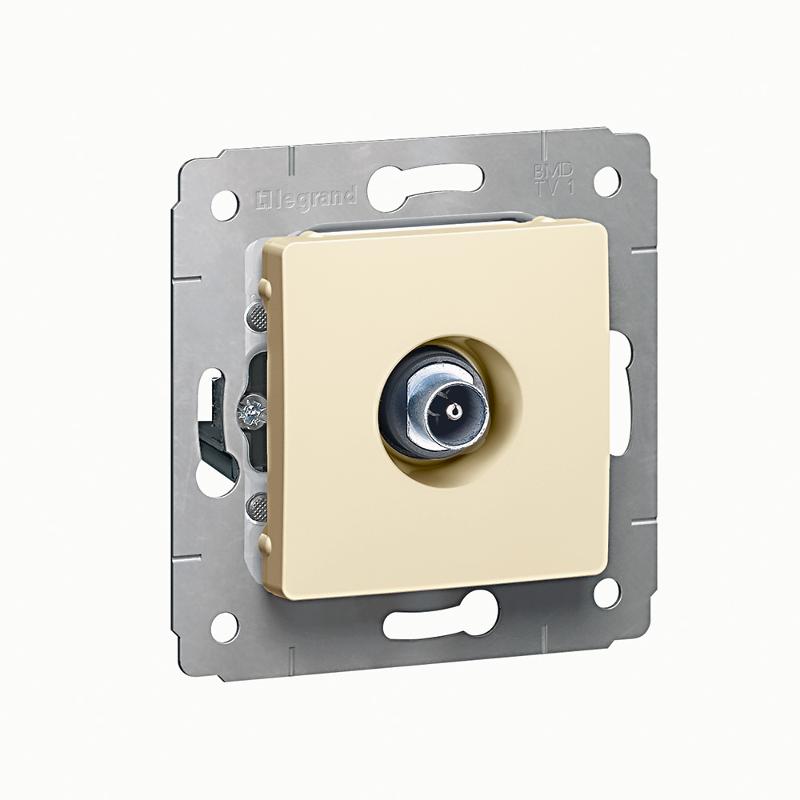 Cariva DIY Розетка TV простая звезда, слоновая кость | 695926 | Legrand — Legrand