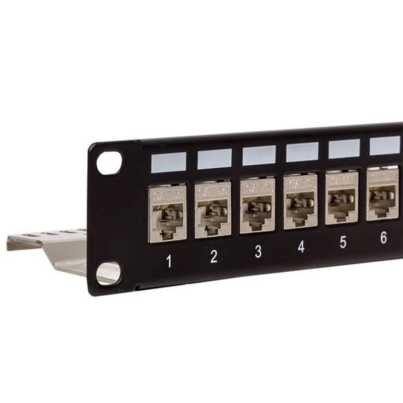 Патч-панель модульная TERACOM PRO 19'' 1U экранированная 24 порта с органайзером (пустая) | TRP-MODP-FTP-1U24 | EKF — миниатюра 8