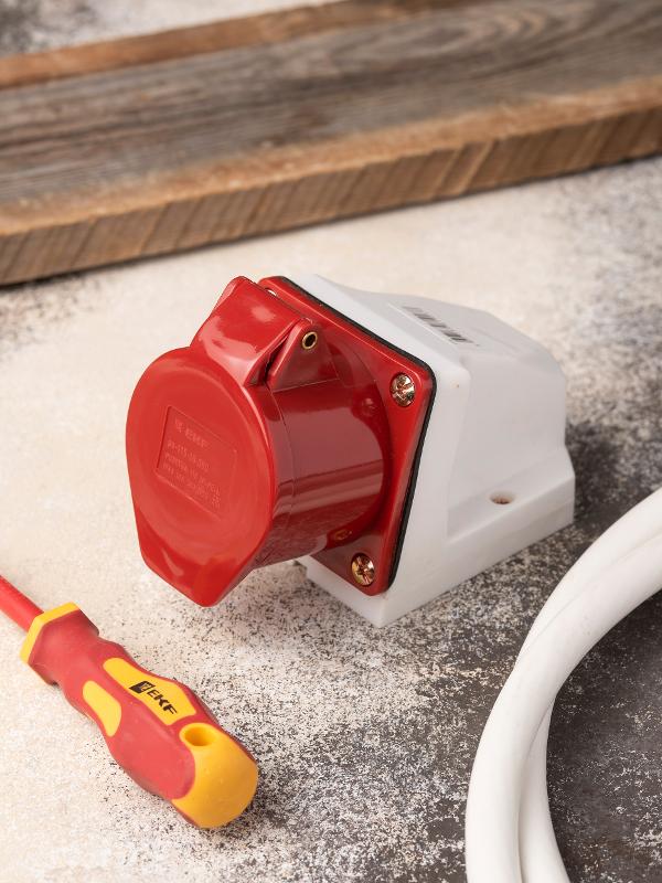Розетка стационарная наружная 115 3Р+РЕ+N 16А 380В IP44 EKF PROxima | ps-115-16-380 | EKF — миниатюра 8