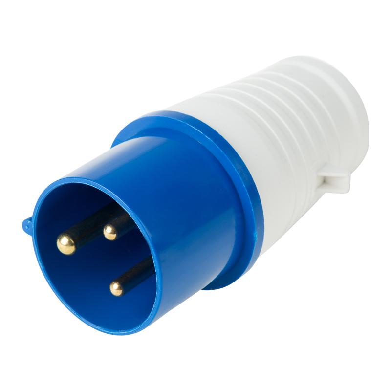 Вилка 023 переносная 2Р+РЕ 32А 220В IP44 | 11-8903 | REXANT — REXANT