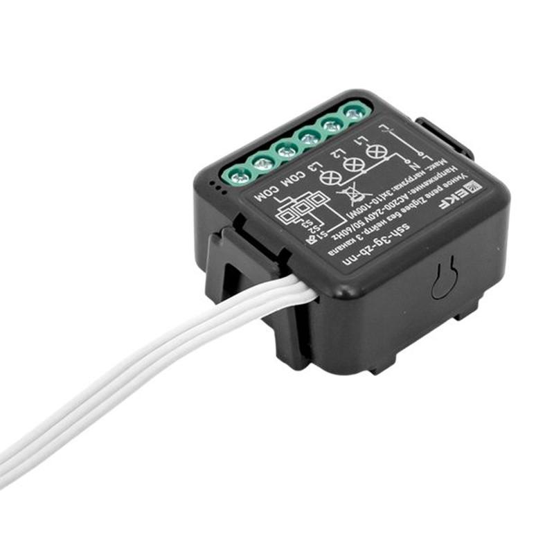 Умное реле в подрозетник 3-канальное без нейтрали Zigbee EKF Connect Select | ssh-3g-zb-nn | EKF — миниатюра 9