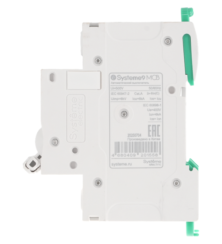 Systeme9 Автоматический выключатель (АВ) C 25A 3P 6kA 400В | S9F22325 | SE — миниатюра 5