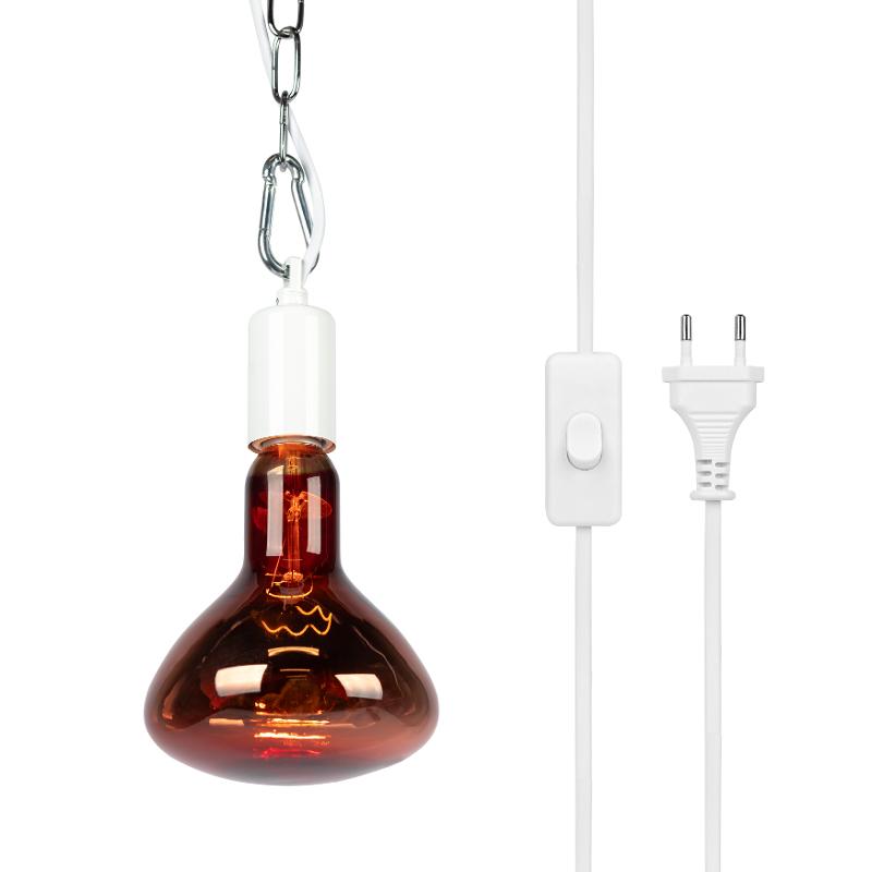 Светильник для растений  FITO-Hanging сeramic holder 3 m подвесной патрон керамический с кабелем и цоколем Е27 | Б0071169 | ЭРА — миниатюра 3