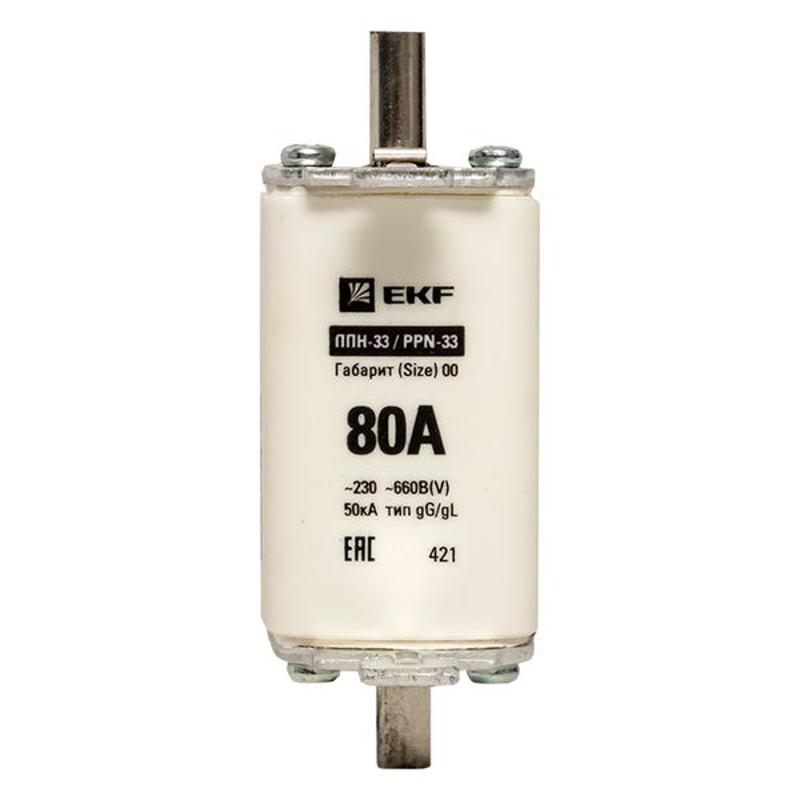 Плавкая вставка ППН-33 160/ 80А габарит 00 | fus-33/160/80 | EKF — миниатюра 12