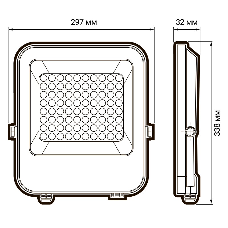 Прожектор светодиодный PFL- S5- 200w 6500K 80° IP65 | .5036468 | Jazzway — миниатюра 4