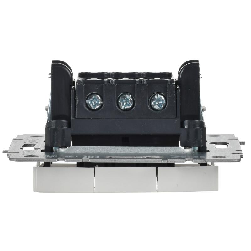BRITE Выключатель 3-клавишный 10А ВС10-3-0-БрБ белый | BR-V30-0-10-K01 | IEK — миниатюра 6