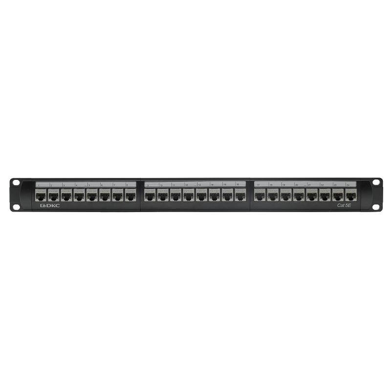 Патч-панель 19",1U,CAT5E, 24 модуля RJ45, экранированная | RN5PPF24 | DKC — миниатюра 3