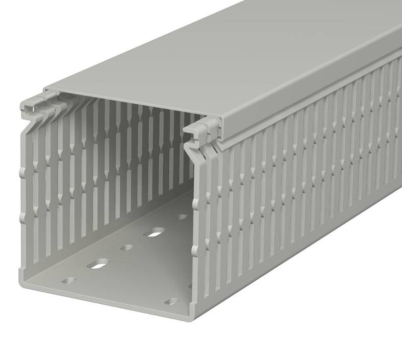Распределительный кабельный канал LK4 N 80x80x2000 мм (ПВХ,серый) (LK4 N 80080) | 6178231 | OBO Bettermann — OBO Bettermann