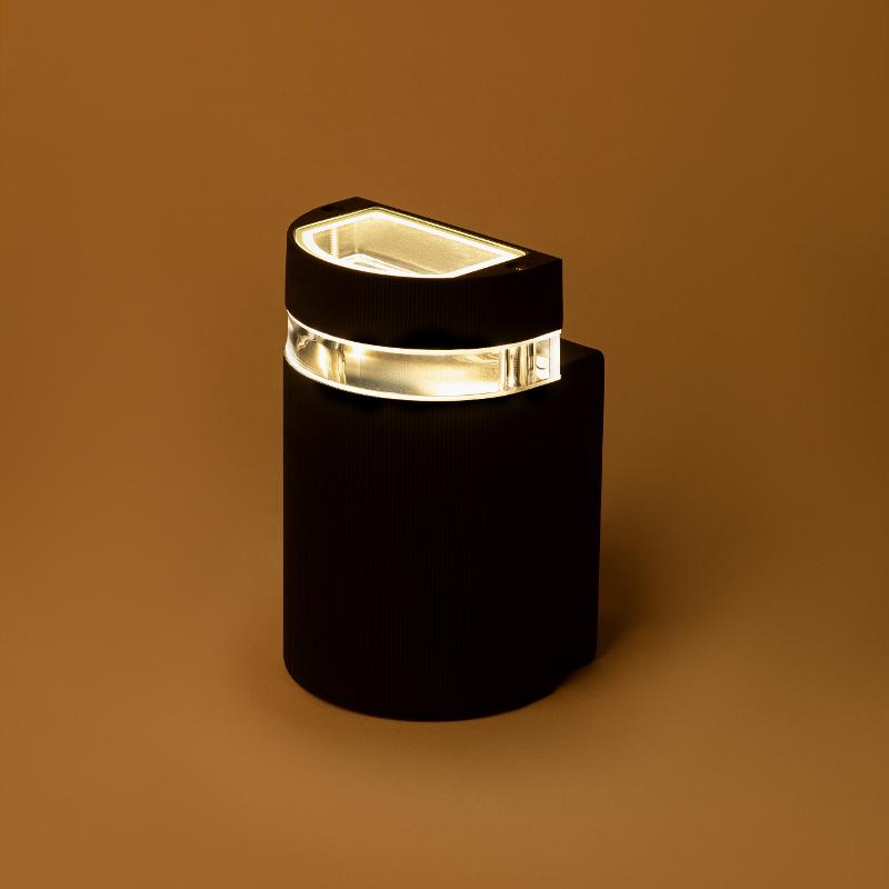 Светильник уличный настенный  «Адрия» GBW-102-BL-0160 230В 1хGU10 IP54 вверх черный | Б0069593 | ЭРА — миниатюра 2