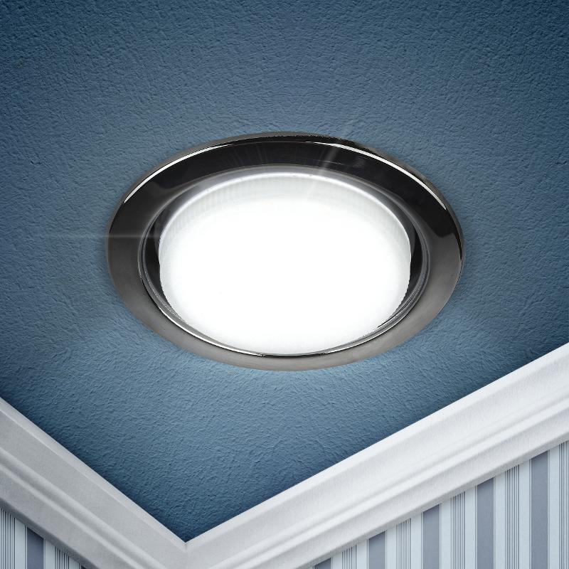 Светильник встраиваемый точечный под лампу GX53 KL35 BK /1 (к) 220V, 13W, черный металл | Б0048945 | ЭРА — ЭРА (Энергия света)