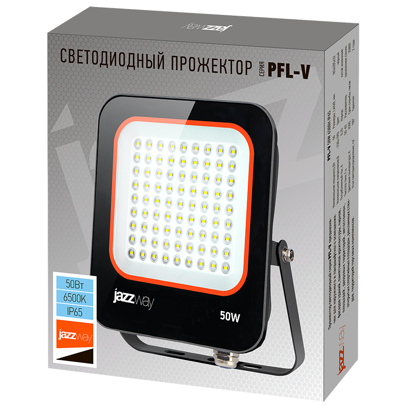Прожектор светодиодный PFL- V 50w 6500K IP65 Jazzway | .5039735 | Jazzway — миниатюра 6