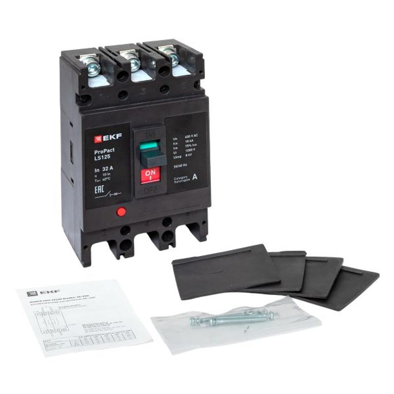 Выключатель автоматический LS125 18кА 3P 32А ProPact | mccb-125-18-3-32-ls | EKF — миниатюра 15