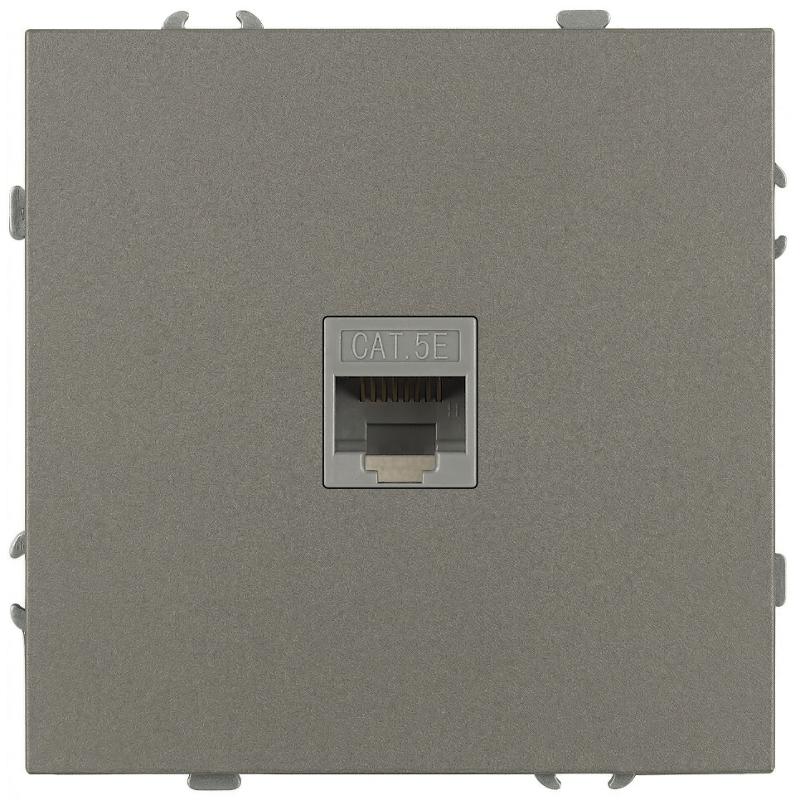 Розетка Galaxy 15-3107-07 информационная RJ45 IP20 титан | Б0070747 | ЭРА — ЭРА (Энергия света)