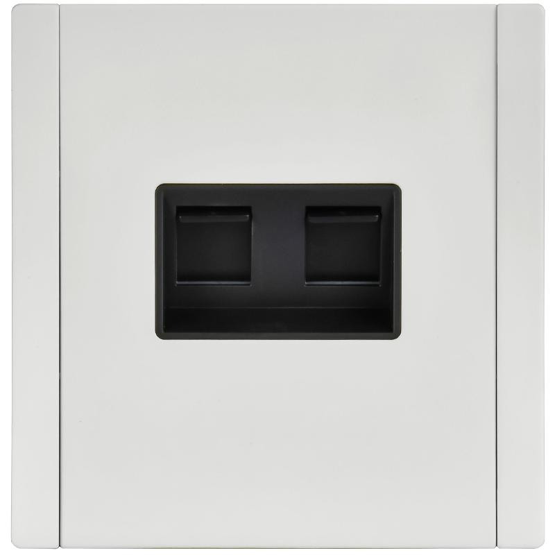 FORTE&PIANO Розетка комп. 2-ая RJ45 кат.6 FP234M белый | FP-K20-2-M-K01 | IEK — миниатюра 2