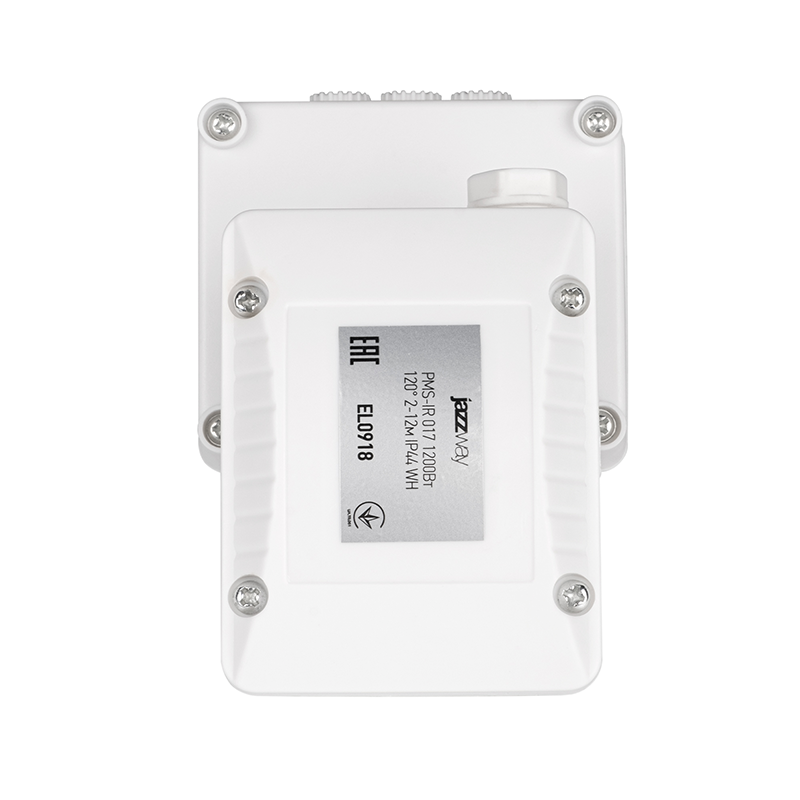 Датчик движения PMS-IR 017 1200Вт 120° 2-12м WH IP44a | .5012998 | Jazzway — миниатюра 5