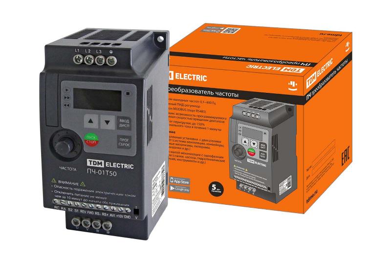 Преобразователь частоты ПЧ-01T50 380В 1,50кВт | SQ0749-0005 | TDM — TDM ELECTRIC