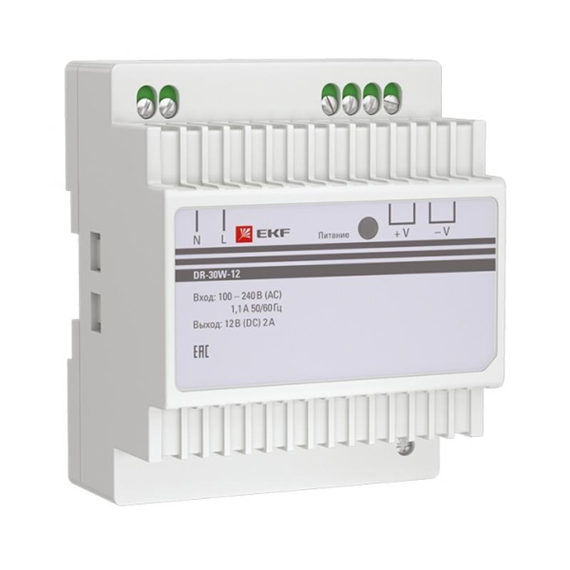 Блок питания 12В DR-30W-12 PROxima |  dr-30w-12 |  EKF — EKF