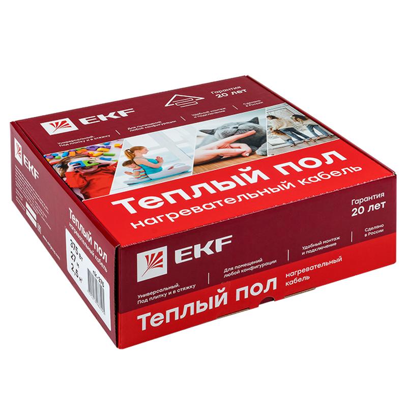 Теплый пол (нагревательный кабель) 2000Вт 143 м 13,5 м2 |nk-2000 | EKF — миниатюра 2
