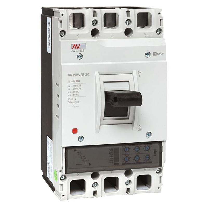 Выключатель автоматический AV POWER-3/3 630А 50kA ETU2.0 | mccb-33-630-2.0-av | EKF — EKF