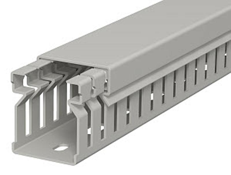 Распределительный кабельный канал LK4 30x25x2000 мм (ПВХ,серый) (LK4 30025) | 6178005 | OBO Bettermann — миниатюра 2