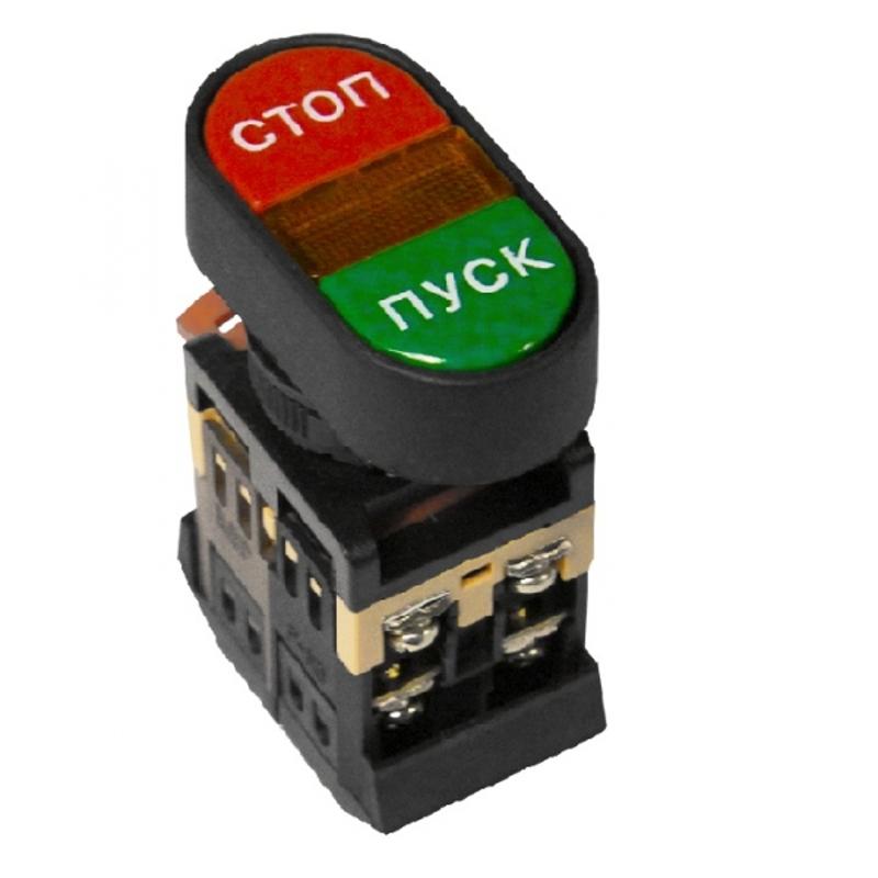 Кнопка APBB-22N "Пуск-Стоп" овальная 220В NO+NC EKF PROxima | pbn-apbb-o | EKF — EKF