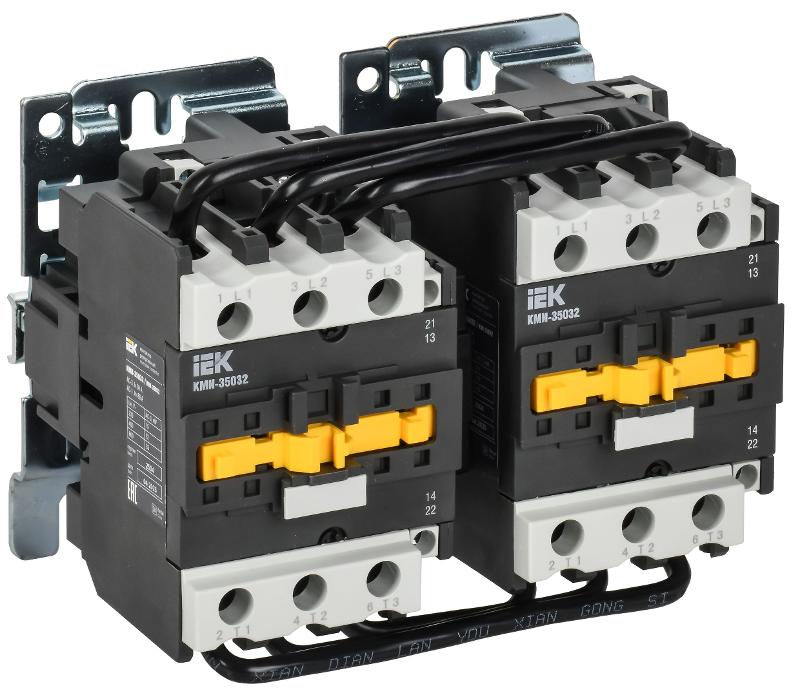 Контактор КМИ-35032 реверс 50А 230В/АС3 2НО;2НЗ | KKM33-050-230-22-1 | IEK — IEK (ИЭК)