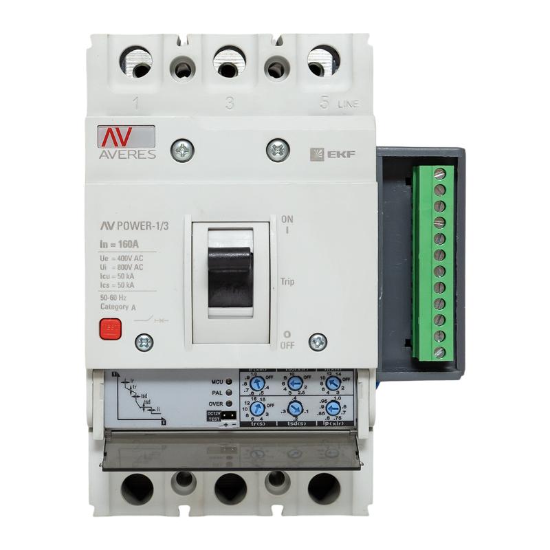 Выключатель автоматический AV POWER-1/3 160А 50kA ETU2.2 | mccb-13-160-2.2-av | EKF — миниатюра 6