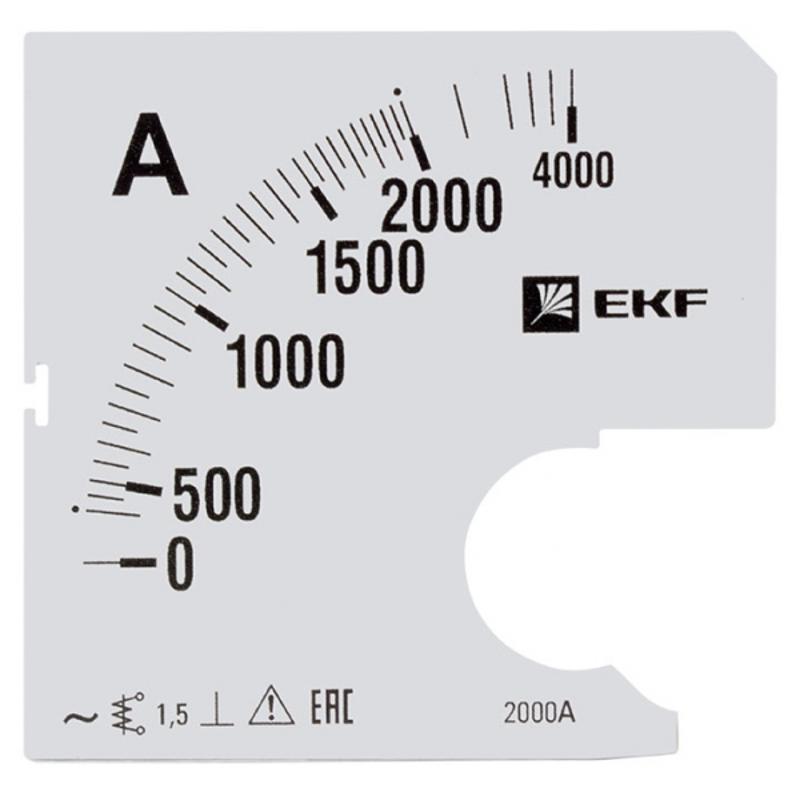 Шкала сменная для A961 2000/5А-1,5 EKF PROxima | s-a961-2000 | EKF — EKF