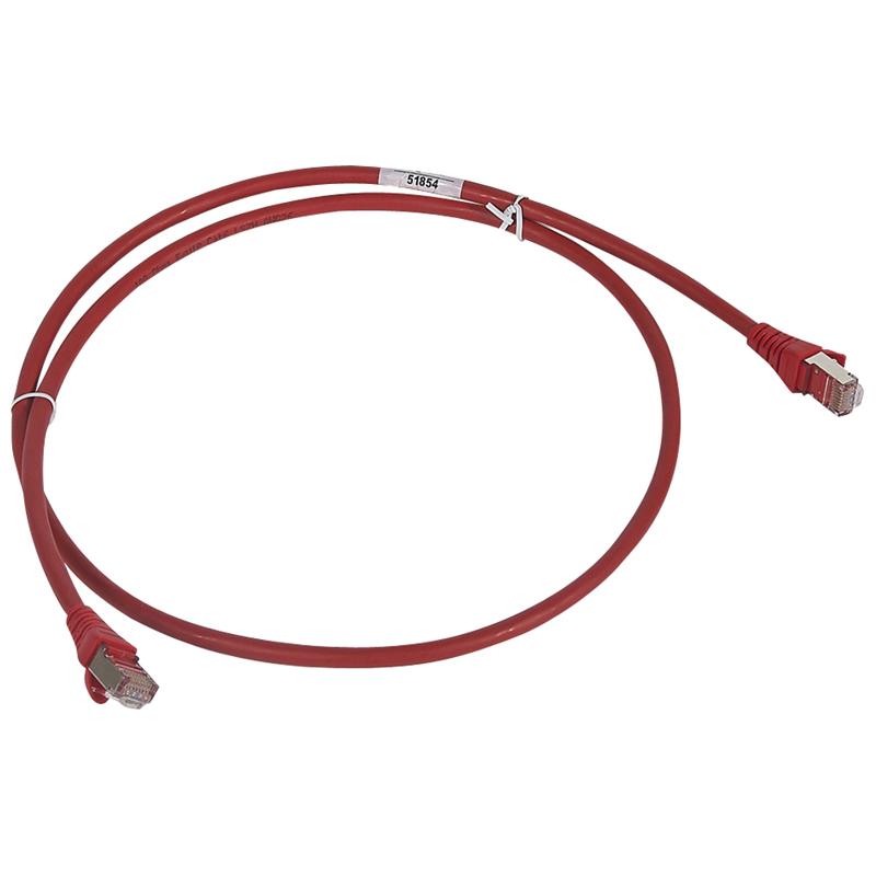 Коммутационный шнур RJ 45 - категория 6 - F/UTP - LSZH - экранированный - 5 м - красный | 051857 | Legrand — Legrand