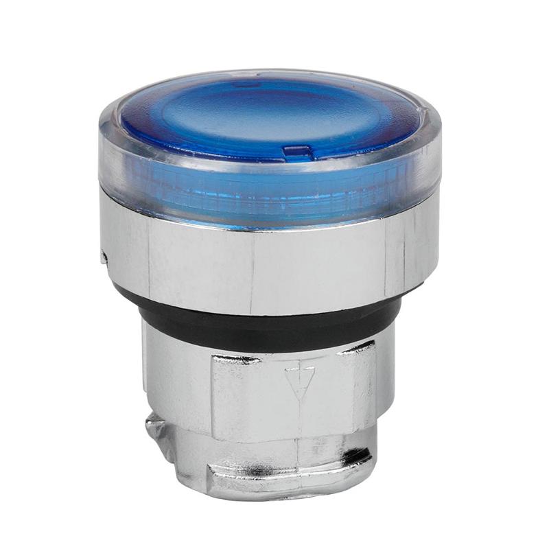 Головка кнопки OptiSignal D22 A4-PL-6 с подсветкой синяя металл ZB4BW363 |332260| КЭАЗ — фото 1 | Sento