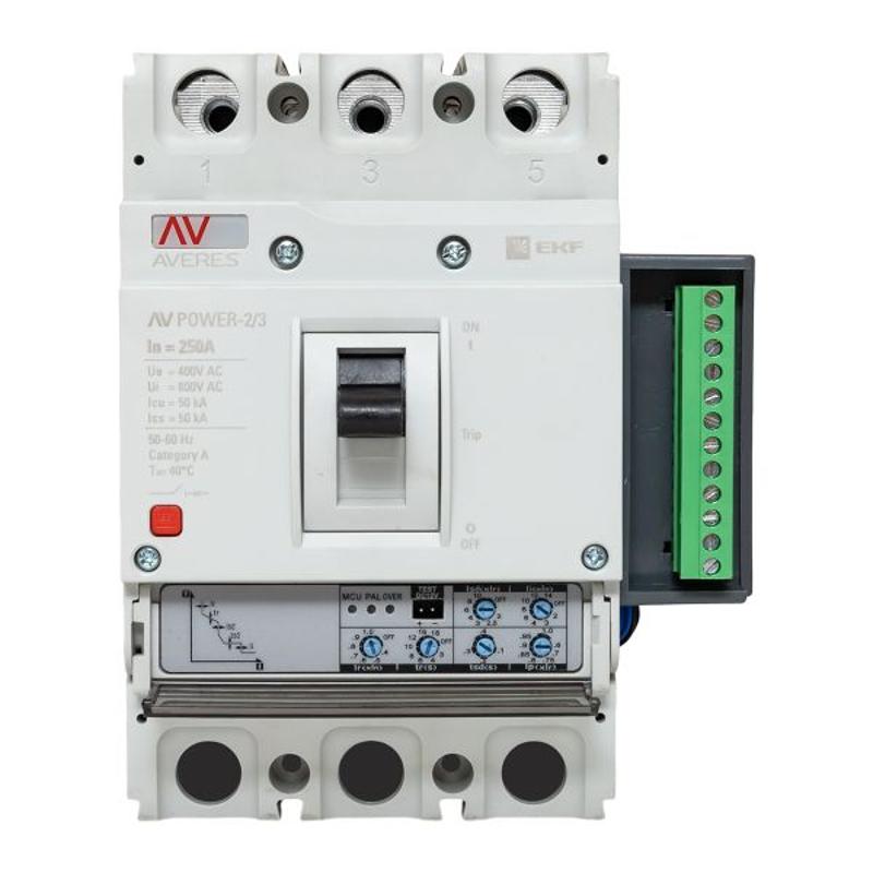 Выключатель автоматический AV POWER-2/3 250А 50kA ETU2.2 | mccb-23-250-2.2-av | EKF — миниатюра 18