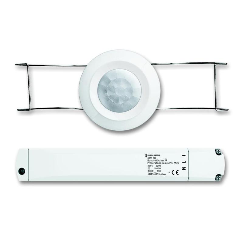 Датчик присутствия Busch-W?chter BasicLINE mini, цвет альпийский белый | 6800-0-2517  | 2CKA006800A2517 | ABB — ABB