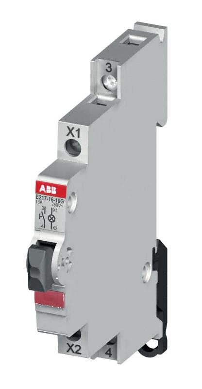 Выключатель кнопочный с подсветкой красный E217-16-10C | 2CCA703161R0001 | ABB — ABB