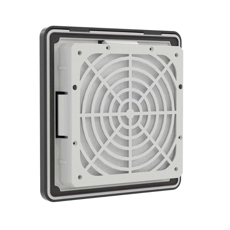 Вентиляционная решетка с фильтром RF 112x112 мм, IP54, RAL9005 | R5RF08B | DKC — миниатюра 2